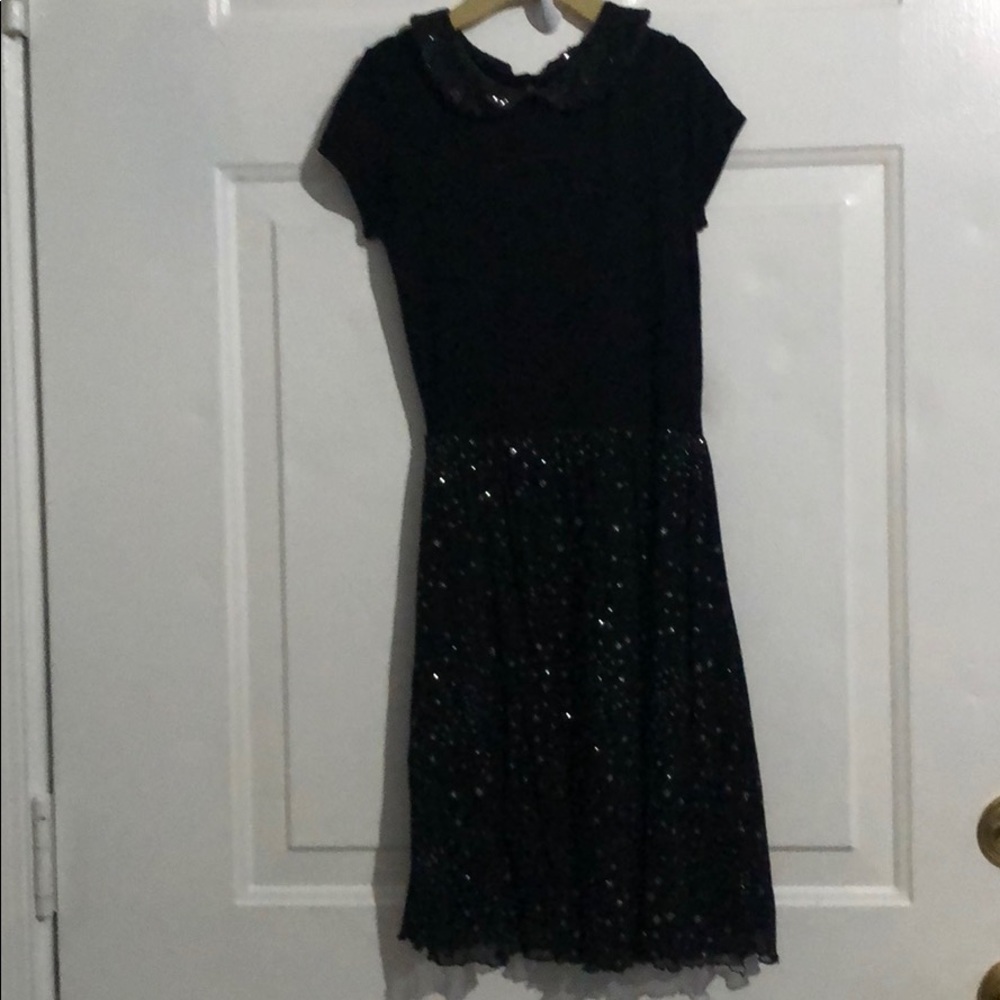 Jessica Simpson Star Print With Peter Pan Collar